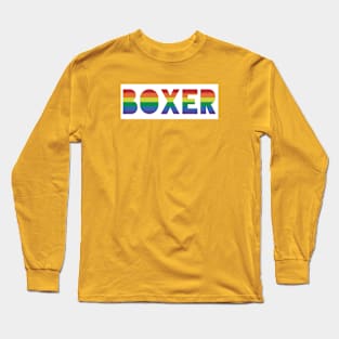 Boxing Gay Pride Boxers Long Sleeve T-Shirt